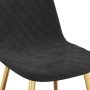 Sillas de comedor 2 unidades terciopelo negro de vidaXL, Sillas de comedor - Ref: Foro24-325674, Precio: 139,65 €, Descuento: %