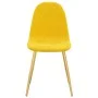 Sillas de comedor 2 uds terciopelo amarillo mostaza de vidaXL, Sillas de comedor - Ref: Foro24-325675, Precio: 132,82 €, Desc...