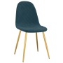 Sillas de comedor 4 unidades terciopelo azul de vidaXL, Sillas de comedor - Ref: Foro24-325678, Precio: 181,98 €, Descuento: %