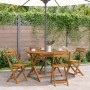 Mesa plegable de jardín de madera maciza de acacia 110 cm en Mesas de jardín | Comprar online en Foru.es