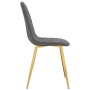 Sillas de comedor 4 unidades terciopelo gris oscuro de vidaXL, Sillas de comedor - Ref: Foro24-325680, Precio: 155,19 €, Desc...