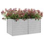 Arriate de acero galvanizado plateado 160x80x77 cm en Macetas y jardineras | Comprar online en Foru.es