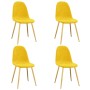 Sillas de comedor 4 uds terciopelo amarillo mostaza de vidaXL, Sillas de comedor - Ref: Foro24-325686, Precio: 183,94 €, Desc...