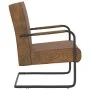 Silla voladiza de tela marrón de vidaXL, Sillones - Ref: Foro24-325734, Precio: 94,95 €, Descuento: %