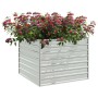 Arriate de acero galvanizado plateado 100x100x77 cm en Macetas y jardineras | Comprar online en Foru.es