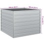 Arriate de acero galvanizado plateado 100x100x77 cm en Macetas y jardineras | Comprar online en Foru.es