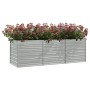 Arriate de acero galvanizado plateado 240x80x77 cm en Macetas y jardineras | Comprar online en Foru.es
