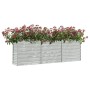 Arriate de acero galvanizado plateado 240x40x77 cm en Macetas y jardineras | Comprar online en Foru.es