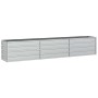 Arriate de acero galvanizado plateado 240x40x45 cm en Macetas y jardineras | Comprar online en Foru.es