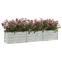 Arriate de acero galvanizado plateado 240x40x45 cm en Macetas y jardineras | Comprar online en Foru.es
