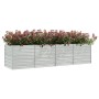 Arriate de acero galvanizado plateado 320x80x77 cm en Macetas y jardineras | Comprar online en Foru.es