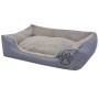 Cama para perro con cojín acolchado talla M gris en Camas para perros | Comprar online en Foru.es