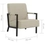 Sillón de cuero sintético gris claro de vidaXL, Sillones - Ref: Foro24-325755, Precio: 172,03 €, Descuento: %