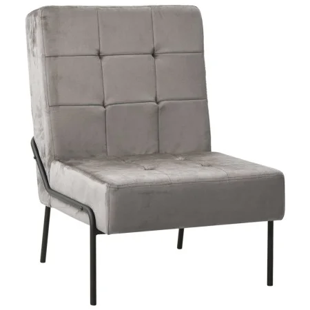 Hellgrauer Samt-Entspannungssessel 65x79x87 cm von vidaXL, Stühle - Ref: Foro24-325770, Preis: 95,71 €, Rabatt: %