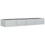 Arriate de acero galvanizado plateado 320x80x45 cm en Macetas y jardineras | Comprar online en Foru.es