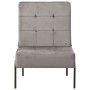 Silla de relajación de terciopelo gris claro 65x79x87 cm de vidaXL, Sillas - Ref: Foro24-325770, Precio: 96,45 €, Descuento: %