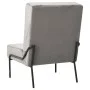 Hellgrauer Samt-Entspannungssessel 65x79x87 cm von vidaXL, Stühle - Ref: Foro24-325770, Preis: 95,71 €, Rabatt: %