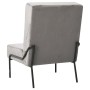 Silla de relajación de terciopelo gris claro 65x79x87 cm de vidaXL, Sillas - Ref: Foro24-325770, Precio: 96,45 €, Descuento: %