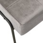 Silla de relajación de terciopelo gris claro 65x79x87 cm de vidaXL, Sillas - Ref: Foro24-325770, Precio: 96,45 €, Descuento: %