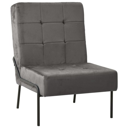 Silla de relajación de terciopelo gris oscuro 65x79x87 cm de vidaXL, Sillas - Ref: Foro24-325771, Precio: 98,26 €, Descuento: %