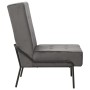Silla de relajación de terciopelo gris oscuro 65x79x87 cm de vidaXL, Sillas - Ref: Foro24-325771, Precio: 98,26 €, Descuento: %