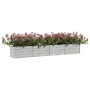 Arriate de acero galvanizado plateado 320x40x45 cm en Macetas y jardineras | Comprar online en Foru.es