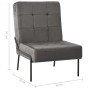 Silla de relajación de terciopelo gris oscuro 65x79x87 cm de vidaXL, Sillas - Ref: Foro24-325771, Precio: 98,26 €, Descuento: %