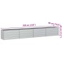 Arriate de acero galvanizado plateado 320x40x45 cm en Macetas y jardineras | Comprar online en Foru.es