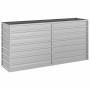 Arriate de acero galvanizado plateado 160x40x77 cm en Macetas y jardineras | Comprar online en Foru.es