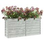 Arriate de acero galvanizado plateado 160x40x77 cm en Macetas y jardineras | Comprar online en Foru.es