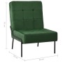 Silla de relajación de terciopelo verde oscuro 65x79x87 cm de vidaXL, Sillas - Ref: Foro24-325772, Precio: 130,91 €, Descuent...
