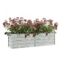 Arriate de acero galvanizado plateado 160x40x45 cm en Macetas y jardineras | Comprar online en Foru.es