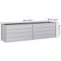 Arriate de acero galvanizado plateado 160x40x45 cm en Macetas y jardineras | Comprar online en Foru.es