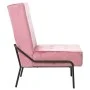 Silla de relajación de terciopelo rosa 65x79x87 cm de vidaXL, Sillas - Ref: Foro24-325774, Precio: 137,60 €, Descuento: %