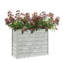 Arriate de acero galvanizado plateado 100x40x77 cm en Macetas y jardineras | Comprar online en Foru.es