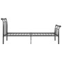 Estructura de cama de metal negra 90x200 cm de vidaXL, Camas y somieres - Ref: Foro24-325030, Precio: 74,23 €, Descuento: %