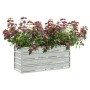 Arriate de acero galvanizado plateado 100x40x45 cm en Macetas y jardineras | Comprar online en Foru.es