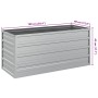 Arriate de acero galvanizado plateado 100x40x45 cm en Macetas y jardineras | Comprar online en Foru.es