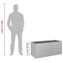 Arriate de acero galvanizado plateado 100x40x45 cm en Macetas y jardineras | Comprar online en Foru.es