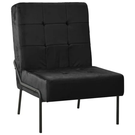 Silla de relajación de terciopelo negro 65x79x87 cm de vidaXL, Sillas - Ref: Foro24-325776, Precio: 129,54 €, Descuento: %