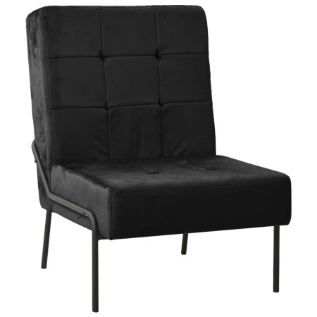 Silla de relajación de terciopelo negro 65x79x87 cm de vidaXL, Sillas - Ref: Foro24-325776, Precio: 131,03 €, Descuento: %