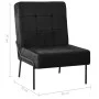 Silla de relajación de terciopelo negro 65x79x87 cm de vidaXL, Sillas - Ref: Foro24-325776, Precio: 129,54 €, Descuento: %