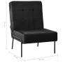 Silla de relajación de terciopelo negro 65x79x87 cm de vidaXL, Sillas - Ref: Foro24-325776, Precio: 131,03 €, Descuento: %