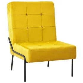 Silla de relajación de terciopelo amarillo mostaza 65x79x87 cm de vidaXL, Sillas - Ref: Foro24-325777, Precio: 147,38 €, Desc...