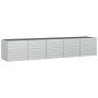 Arriate de acero galvanizado plateado 400x80x77 cm en Macetas y jardineras | Comprar online en Foru.es