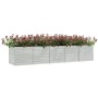 Arriate de acero galvanizado plateado 400x80x77 cm en Macetas y jardineras | Comprar online en Foru.es