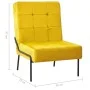 Silla de relajación de terciopelo amarillo mostaza 65x79x87 cm de vidaXL, Sillas - Ref: Foro24-325777, Precio: 147,38 €, Desc...