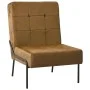 Silla de relajación de terciopelo marrón 65x79x87 cm de vidaXL, Sillas - Ref: Foro24-325778, Precio: 131,60 €, Descuento: %