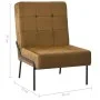 Silla de relajación de terciopelo marrón 65x79x87 cm de vidaXL, Sillas - Ref: Foro24-325778, Precio: 131,60 €, Descuento: %