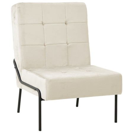 Silla de relajación de terciopelo crema blanca 65x79x87 cm de vidaXL, Sillas - Ref: Foro24-325779, Precio: 107,05 €, Descuent...